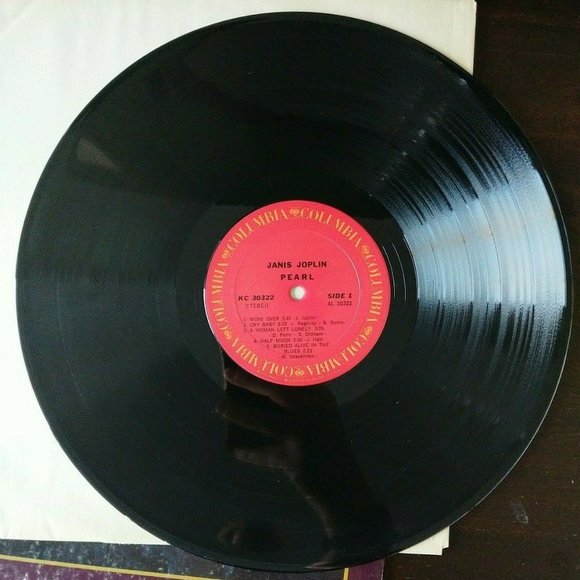 JANIS JOPLIN / FULL TILT BOOGIE BAND - PEARL Vinyl Record LP Catalog # KC 30322 - Picture 6 of 8